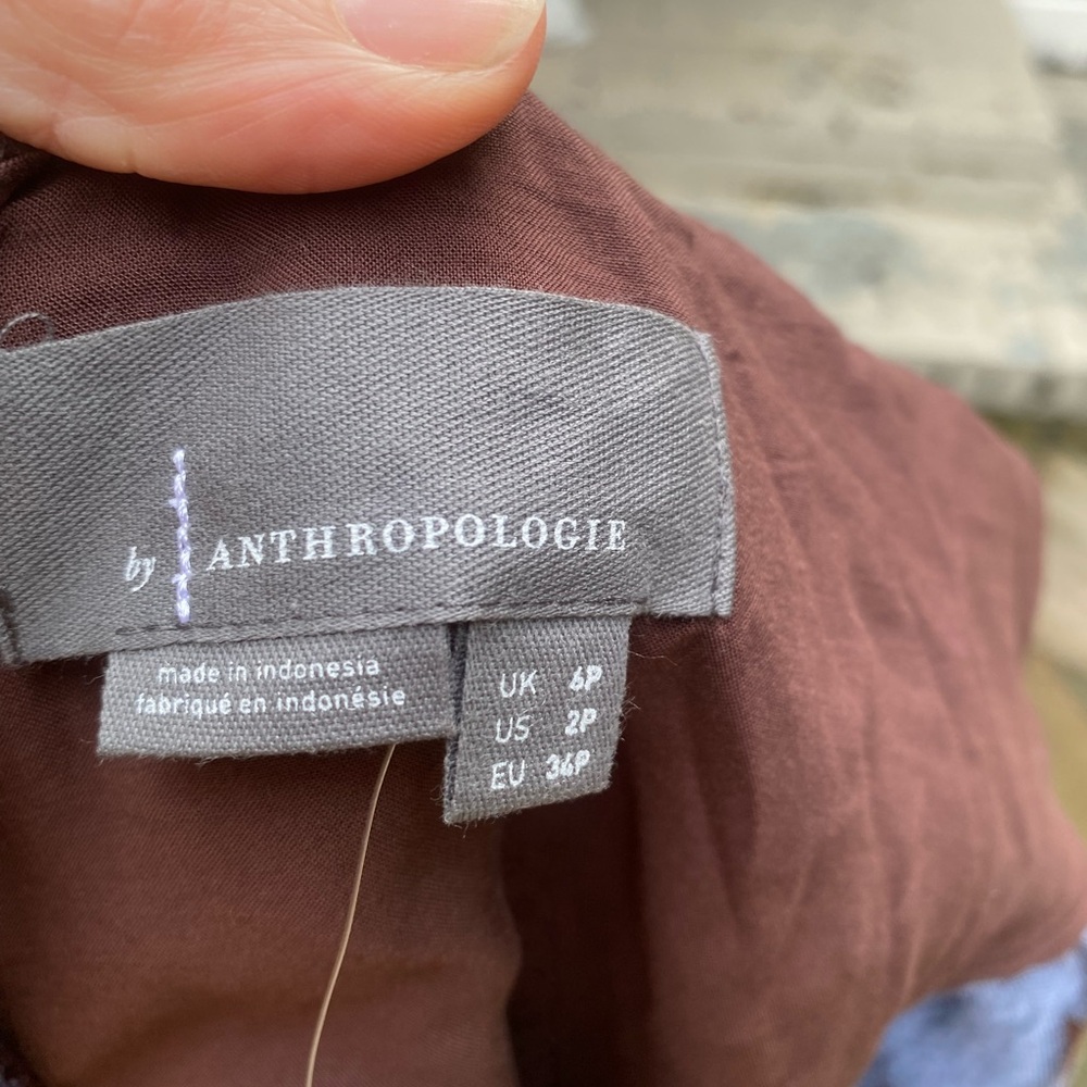 By Anthropologie Brocade Midi Elegant Brown Patterned Skirt NWT 2P - Picture 11 of 16